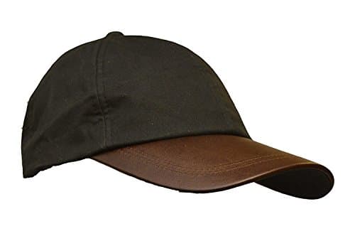 Image of WALKER AND HAWKES - Wax Brunswick Baseball Cap w/Leather Peak - One-Size - Black