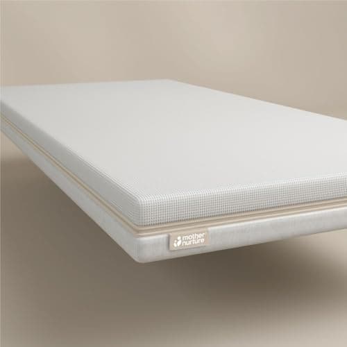 Image of Mother Nurture Slumberpad Plus Baby Cot Bed Mattress 140 x 70 x 10cm, Dual Reversible Breathable Waterproof Easy Clean Hypoallergenic Waterproof Cot Bed Mattress