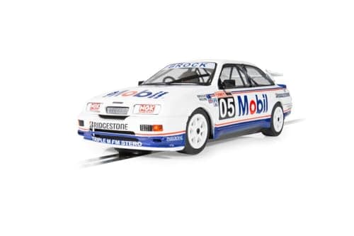 Image of Scalextric Cars - C4505 Ford Sierra RS500 - Peter Brock Bathurst 1989 - Toy Slot Car for use with Race Tracks or Set - Small Kids Gift Ideas for Boy/Girl Ages 3 Accessories