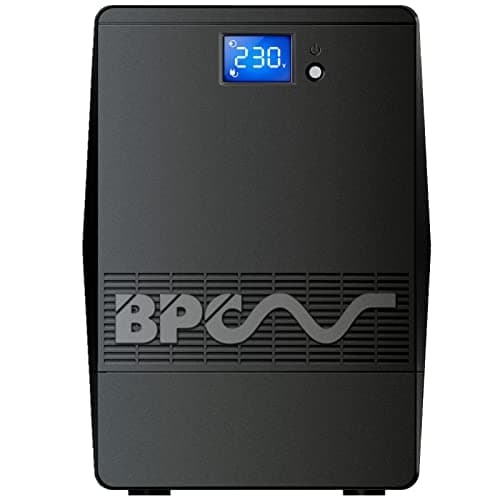 Image of BPC Energy UPS Power Supply UK, Computer Uninterruptible Power Supply Units - 1000VA /600Watts UPS with Battery Backup, 3 IEC Outputs for Surge Protection Ideal for Home or Office, 2 Year Warranty