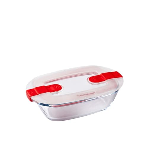 Image of Pyrex Cook & Heat Rectangular Dish with Lid - 280x200mm 2.6Ltr
