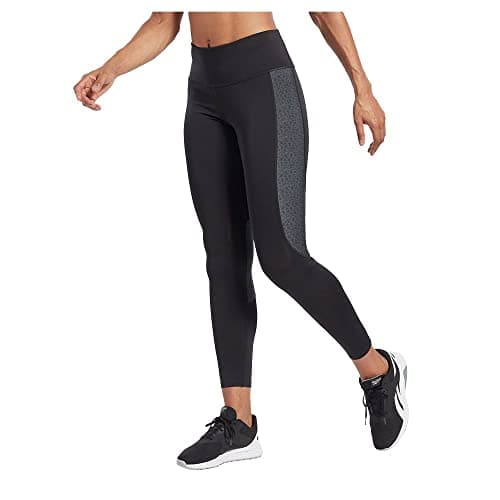 Image of Reebok Women's Modern Safari Poly Leggings, Black, XS