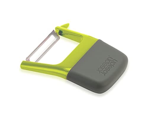 Image of Joseph Joseph Duo Easy-Grip Straight Potato and Vegetable Kitchen Peeler, Green