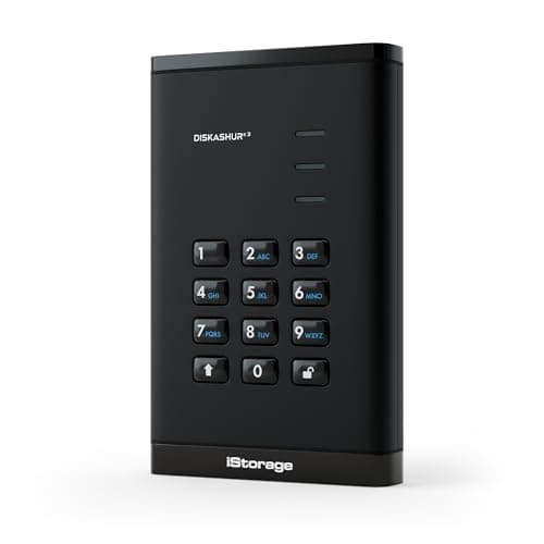 Image of iStorage diskAshur3 SSD 512 GB Black - Secure portable solid state drive - Password protected - Dust & water resistant - Hardware Encryption