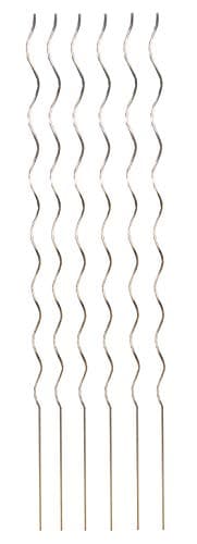 Image of Selections Tomato Spiral Support Metal Stakes Galvanised Pack of 6 (1.6m)