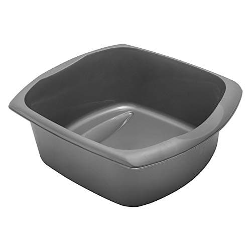 Image of Addis Rectangular Washing up Bowl, Metallic, Large, 9.5 Litre