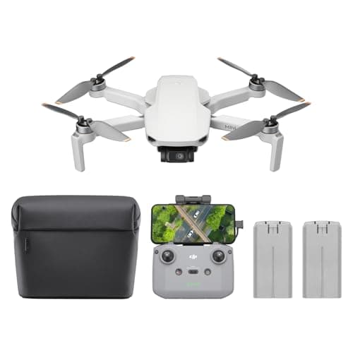 Image of DJI Mini 4K Camera Drone Combo, Drone with 4K UHD Camera for Adults, Under 249 g, 3-Axis Gimbal Stabilization, 10km Video Transmission, Auto Return, 2 Batteries for 62-Min Max Flight Time, QuickShots