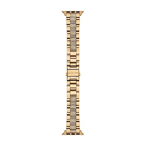 Image of Michael Kors Damenband Apple Watch 38 mm 40 mm Edelstahl goldfarben, MKS8021