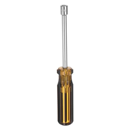 Image of sourcing map Metric Hex Nut Screwdriver 6mm Carbon Steel Ergonomic PVC Grip Non-Magnetic Socket Wrench Screwdriver Hand Tool for Automotive Maintenance Home Improvement.