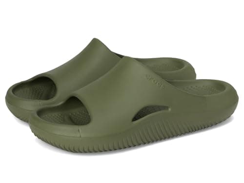 Image of Crocs Unisex Adult Slide, Mellow Recovery Slide, Army Green, 7 UK Men/ 8 UK Women