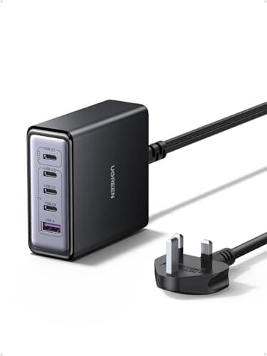 Image of UGREEN 65W USB C Charger 5-Port Charging Station GaN Fast Charger Compatible with iPhone 17-8 Series, Galaxy S25/S24, Pixel 9/8, etc