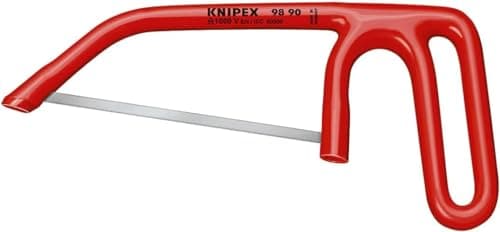 Image of KNIPEX 98 90 PUK Junior Hacksaw 240 mm, Red/Silver