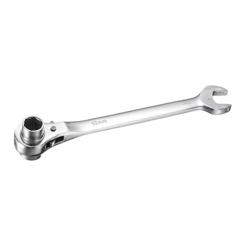 Image of sourcing map 2 in 1 Scaffolding Podger Ratchet Wrench 19mm x 22mm Ratcheting Socket Spanner Tool for Auto Repairs Home Projects