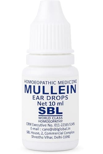 Image of SBL Mullein Ear Drops Ear Infections Earache Effective Relief Ear Pain, Swimmer's Ear, Excessive and Hardened Ear Wax | Ear Wax Removal Solution