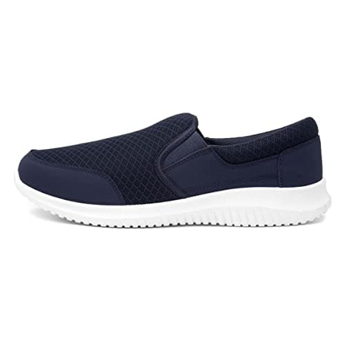 Image of XL Mens Blue Knitted Slip On Casual Shoe - Size 9 UK - Blue