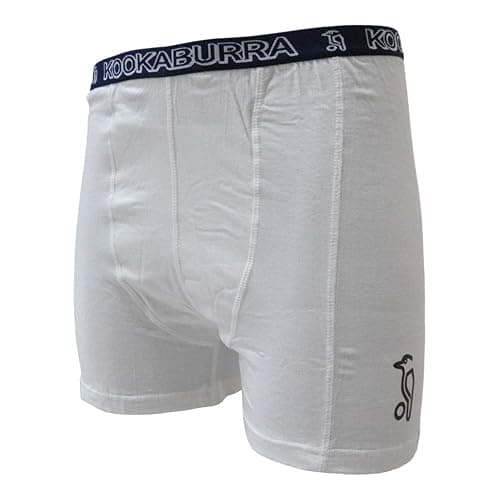 Image of Kookaburra Unisex Kcc316y Jock Short With Integral Pouch Junior, White, Youths EU