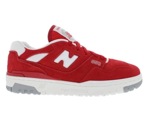 Image of New Balance 550 Mens Shoes, Red/White, 10.5