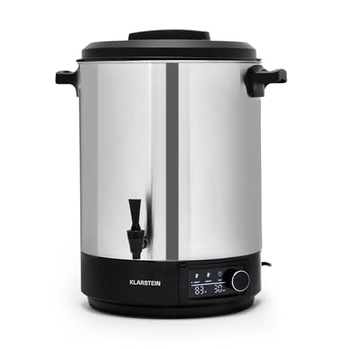 Image of Klarstein Hot Water Dispensers for Kitchen Fast Boil40L Large Instant Hot Water Dispenser UrnElectric Cooks Professional Hot Water Dispenser w/Tap for Tea2500W Stainless Steel Boiler Dispenser Grey