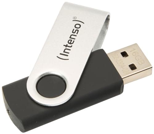 Image of Intenso Basic Line - Flash Drive 16 GB - USB 2.0, Silver/Black