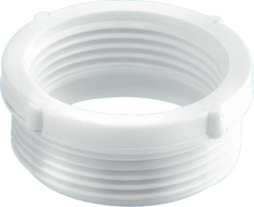Image of McAlpine Trap Inlet Reducer, 40mm to 32mm Push-Fit Plumbing Adapter, White Plastic, T16-Style Fitting for Sinks and Basins, Leak-Resistant Design