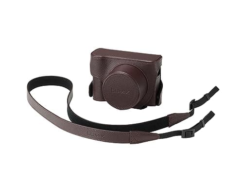 Image of Panasonic LUMIX DMW-CLX100ET Compact Leather Camera Case - Brown