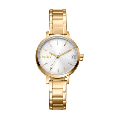 Image of DKNY Soho Glitz 5 ATM Quartz Watch, Gold, onesize