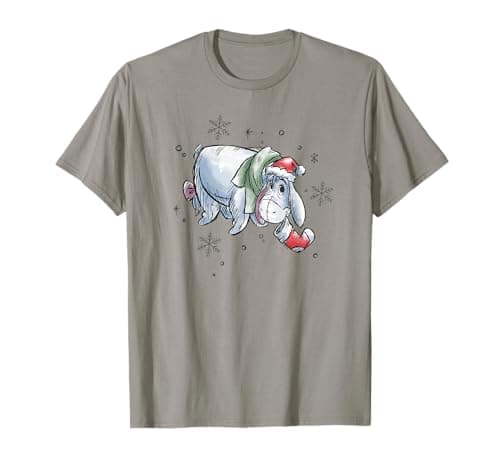 Image of Disney Winnie The Pooh Eeyore Christmas Stocking T-Shirt