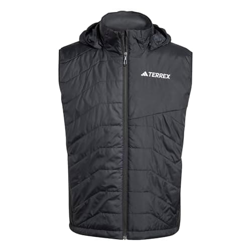 Image of adidas Men's Terrex Multi CLIMAWARM Insulated Hooded Vest, Black, L