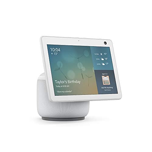 Image of Certified Refurbished Echo Show 10 (3rd generation) | HD smart display with motion and Alexa, Glacier White Fabric