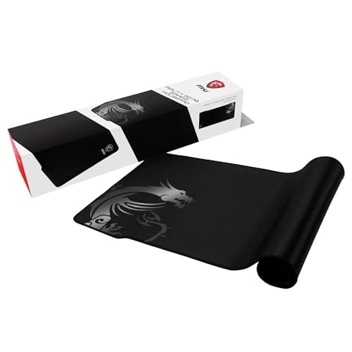 Image of MSI AGILITY GD70 - XXL Extended Gaming Mouse Pad, Silk Gaming Fabric Surface, Soft Seamed Edges, Anti-Slip Base - 900 x 400 x 3 mm