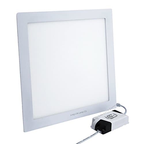 Image of Long Life Lamp Company 24w LED Square Recessed Ceiling Light Flat Panel Cool White 6500K Super Bright 300mm x 300mm