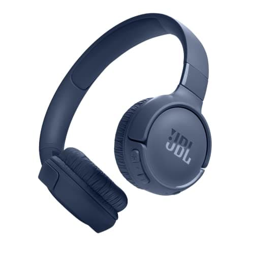 Image of JBL Tune 520 BT Wireless On-Ear Headphones with JBL Pure Bass Sound, Bluetooth 5.3, Hands-Free Calls and 57-Hour Battery Life, Blue