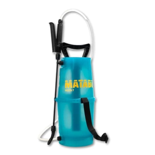 Image of Matabi Polita 7 - Manual Pre-Pressure Sprayer - 5L Capacity - Ideal for Gardening, Allotment, and Plants - Adjustable Nozzle and Fibreglass Lance - Translucent Tank