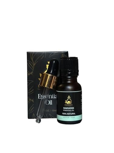 Image of INDIROOT Oakmoss,-Evernia prunastri Essential Oil, 100% Natural (0.5 Fl Oz/15ml, Oakmoss)