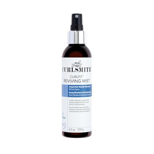 Image of Curlfit Reviving Mist - Micellar Refresh Spray with Peppermint & Tropical Fruit, Hydrates, Neutralises Odours & Reduces Oil for All Curl Types (177ml)