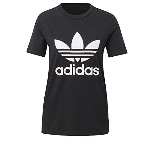 Image of adidas Originals Women's Trefoil T-Shirt, Black/White, 4X