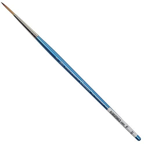 Image of Winsor & Newton Brush, Wood, Transparent, no. 3 - 3 mm, round - Designers - brush, short handle