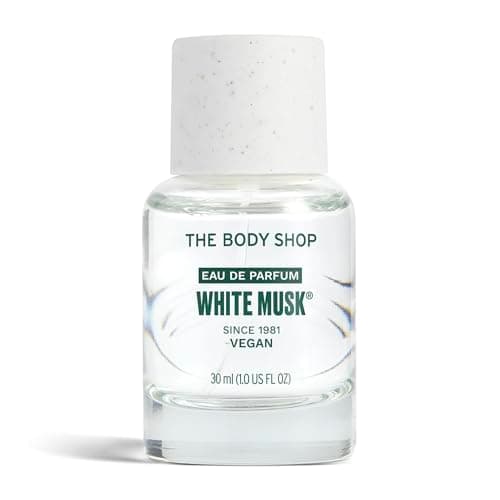 Image of The Body Shop White Musk Eau de Parfum (1x 30ml), Fresh Floral Fragrance with Jasmine & Cruelty-Free Musk, Vegan Eau de Parfum in Recyclable Glass Bottle