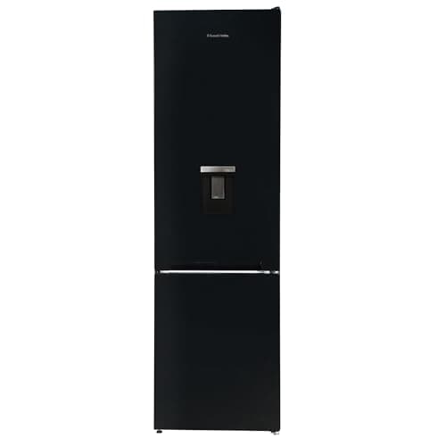 Image of Russell Hobbs Fridge Freezer Freestanding Frost Free with Water Dispener Reversible Door, Adjustable Thermostat & Feet, 70/30 279L, 180cm High, LED Light, 2 Year Guarantee Black RH180FFFF551E1BWD