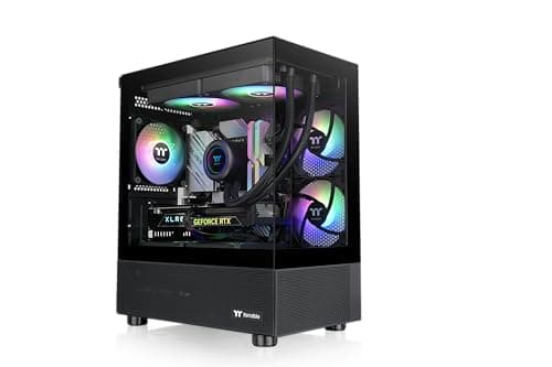 Image of Thermaltake View 170 TG ARGB Black Micro-ATX Case; 3x120mm ARGB Fans Included; Supports Up to 280mm Radiator; Front & Side Dual Tempered Glass Panel; CA-1Z4-00M1WN-00; 3 Year Warranty