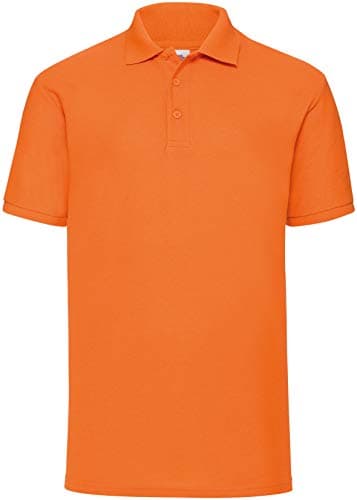 Image of Fruit of the Loom Men's Polo Polo Shirt orange orange X-Large
