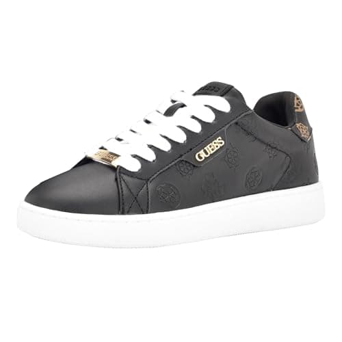 Image of GUESS Women's Renzy Sneaker, Black, 8 UK