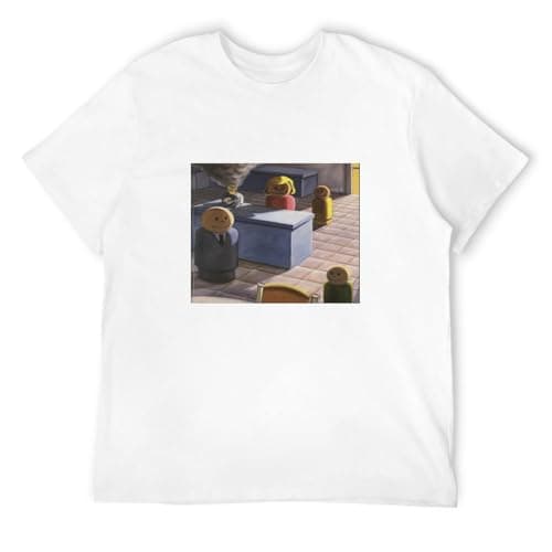 Image of Doctor Li Sunny Day Real Estate Diary Vinyl Cd Cover Crew Neck Unisex Short Sleeve T-Shirt White XXXL
