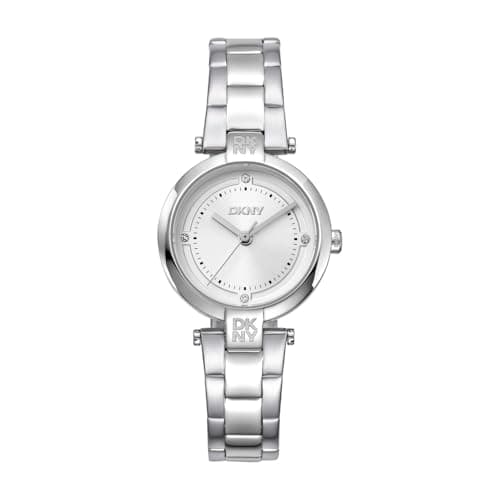 Image of DKNY Essential Mini Quartz Watch 5 ATM, Silver, One Size, Modern