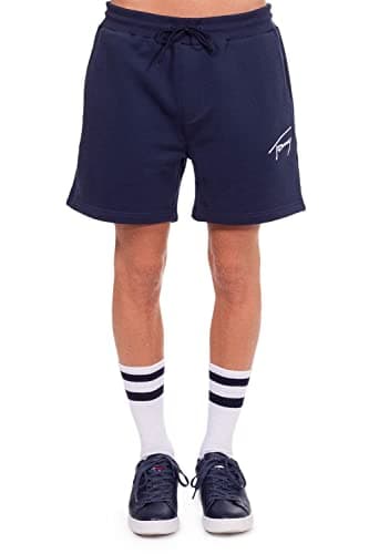 Image of Tommy Jeans Men's Signature Sweat Shorts, Blue, M