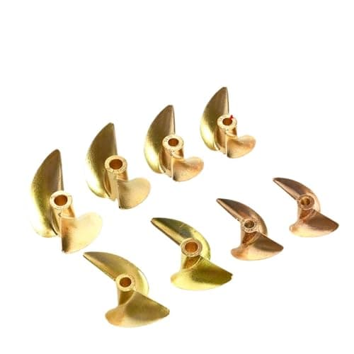Image of EDPEZHRMD Boat Propeller, RC Boat Propeller Copper 2 Blades D36-45mm For 4/4.76mm Prop Shaft Screw(4.0mm Left D42.0mm)