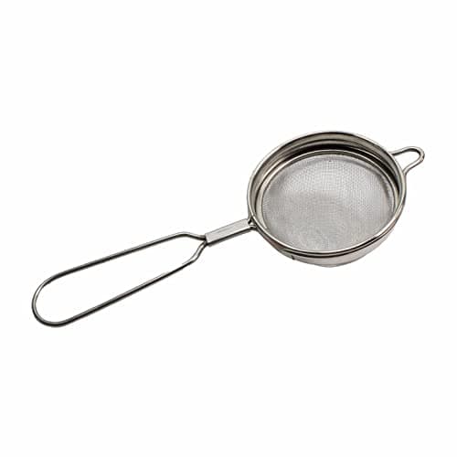 Image of SUL Stainless Steel Tea Fine Mesh Strainer, Tea Infuser for Loose Tea, Mini Mesh Sifter Stainless Steel Cooking Sieve Loose Leaf Tea sieves and strainers with Non Slip Handle (Large - 9.2 inch)