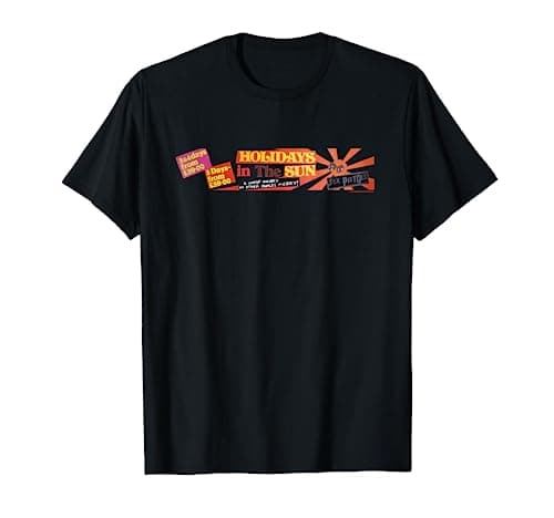 Image of Sex Pistols Official Holidays In The Sun Black T-Shirt