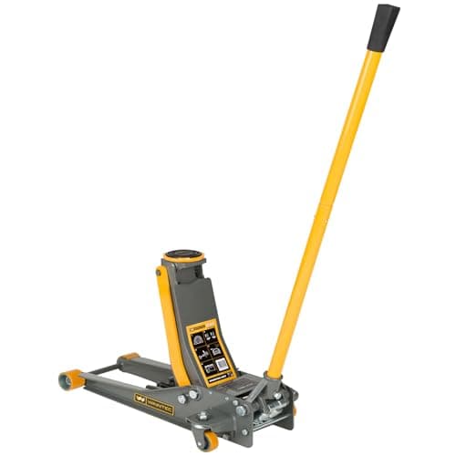 Image of WINNTEC 2 Ton Low-Profile Hydraulic Trolley Jack with 2-Speed Lowering & Turbo Lift, 75mm to 510mm Lifting Height