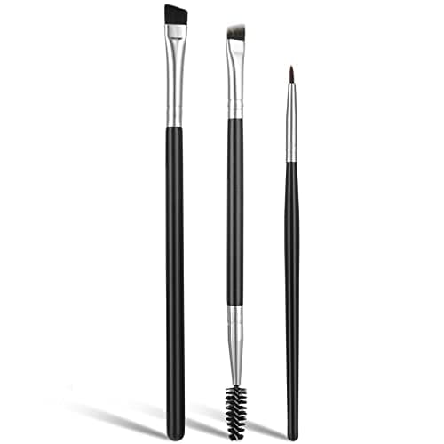 Image of Lusofie 3 Pcs Angled Eyeliner Brushes Set – Professional Eye Makeup Brush Kit with Ultra Thin Flat Brush Tip, Cruelty-Free Synthetic Bristles for Gel & Liquid Eyeliner, Concealer & Eyebrow